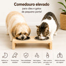 PetLunch™ – Comedouro Elevado em Madeira para Cães e Gatos 🐕🐈