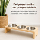 PetLunch™ – Comedouro Elevado em Madeira para Cães e Gatos 🐕🐈