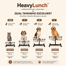 HeavyLunch™ – Comedouro Duplo Elevado com Altura Regulável 🐾