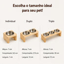 PetLunch™ – Comedouro Elevado em Madeira para Cães e Gatos 🐕🐈